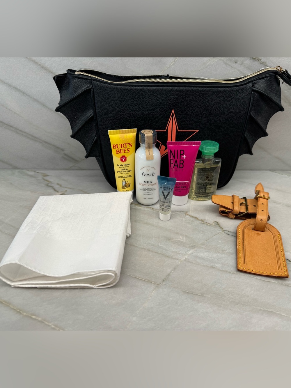 Jeffrey Campbell Bat Beauty Bag w Gifts